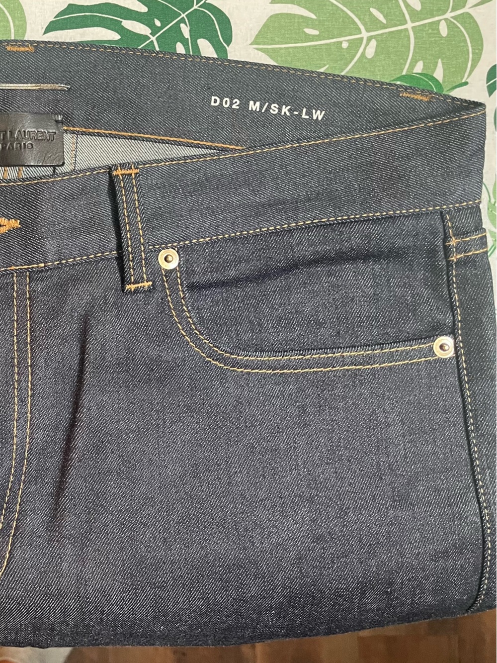 Saint Laurent Slim Dark Blue Denim Jeans